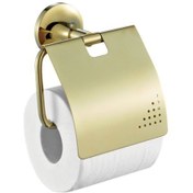 Resim Creavıt Neo Gold Kapaklı Tuvalet Kağıtlık Altın No12028G 