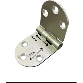 Resim Bucuks Mey Ithalat® Yüksel Oval Alüminyum Kasa Menteşesi 4 cm 