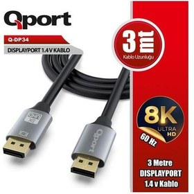 Resim Qport Q-dp34 1.4v Dısplay Kablo 3m-192406 
