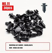 Resim Chuangyinshop Jyft 30 Adet Universal Plastik Oto Perçin No.11 Jant Kapama Kelepçesi 