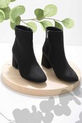 Resim Bambi Siyah Süet Kadin Bot & Bootie K02842089202 Bambi