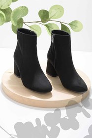 Resim Bambi Siyah Süet Kadin Bot & Bootie K02842089202 