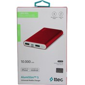 Resim Ttec AlumiSlim S 10.000mAh Taşınabilir Şarj Aleti Powerbank Kırmızı 