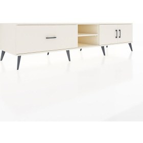 Resim Kronos Tv Ünitesi 2 Raflı Tek Çekmeceli 2 Kapaklı 220x59x51 Aytaşı-aytaşı Aytası/aytası - Aytası 