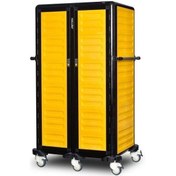 Resim Gastrolley İkili Servis Tepsi Arabası 150 2 Yanı + Arka Kapalı + Kapılı 101 X 75 X 174 Cm 