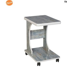 Resim Eliusta %100 Mdf Tekerlekli C Yan Sehpa Koltuk Yanı Sehpa Fırsat 