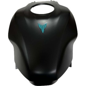 Resim MotoExpress Yamaha MT25 2020-2024 Benzin Deposu Üstü Arkası Grenajı Paneli Mat Siyah-Yeşil A 