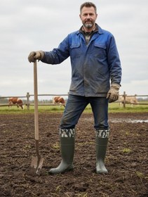 Resim Daytex Konçlu O4 Çizme Çiftlik ve Sanayi İçin -30°C Soğuğa Dayanıklı, SRC Kaymaz ve Darbe Emici İş Çizmesi 