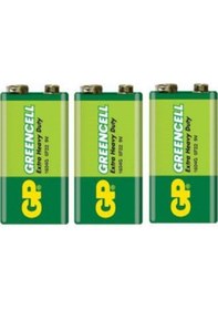 Resim 3 Adet 1604g-b Greencell Extra Güçlü 9 Volt Pil 9volt Çift Başlı Pil 