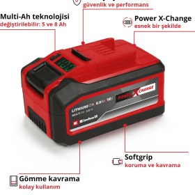 Resim Einhell 18V 5-8 Ah Multi-Ah Pxc Plus, Akü 