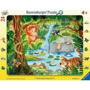 Resim Ravensburger 24 Parça Çerçeveli Puzzle Jungle 061716 