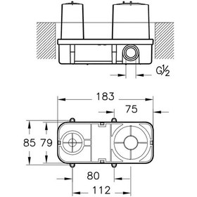 Resim Vitra Ankastre A42230 Sıva Altı Grubu Lavabo Bataryası 