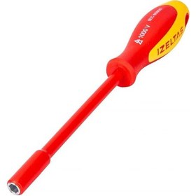 Resim İzeltaş 4773190060 1000V Süngüsü İzoleli Lokma Uçlu Tornavida 6 MM 