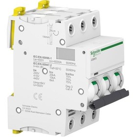 Resim Schneider Electric Acti9 İc60N A9F73320 20A Sigorta (3P, 6Ka, B Eğrisi) 