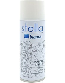 Resim Stella İnce Mermer Efekt Sprey Boya Beyaz 200 Ml BEYAZ 