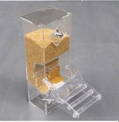 Resim Xindoker Şeffaf Kuş Yemliği - Kafes İçin Sabit Vidalı, 3 Tünekli, Çıkarılabilir Tepsili 