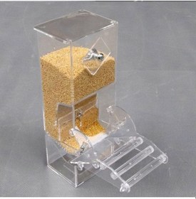 Resim Xindoker Şeffaf Kuş Yemliği - Kafes İçin Sabit Vidalı, 3 Tünekli, Çıkarılabilir Tepsili 