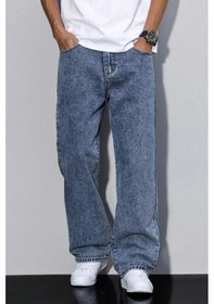 Resim Erkek Baggy Kalıp Kot Pantolon Çok Renkli 