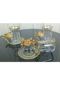 Resim Çnr Home Collection Lüxs 6 Kişilik Çay Seti Beyaz 