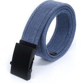 Resim Livize Unisex Siyah Tokalı Kolon Kemeri 4Cm Mavi Mavi 