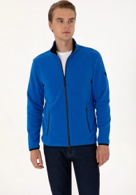 Resim U.S. Polo Assn. Erkek Regular Fit Saks Polar Örme Hırka 50313779-VR032 