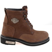 Resim Dark Brown Hakiki Deri Erkek Bot & Bootie HD1777009603 