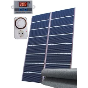 Resim Oxa 240X100 cm Dijital Termostatlı Keçeli Zaman Saatli Halı Altı Karbon Film Isıtıcı 
