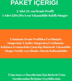 Resim MİRALAY Yeni Nesil Yatak Bariyeri 120 cm Gri Yıldız 