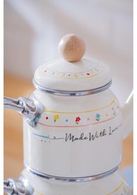 Resim Acar Made With Love Emaye Mini Çaydanlık Takımı Renkli 