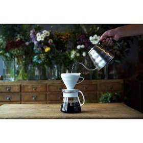 Resim Hype Store V60 02 Seramik Kahve Demleme Seti “Beyaz” 