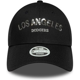 Resim New Era Wmns Sequın Wordmark 9forty Losdod Unisex Şapka 60771754 Siyah 