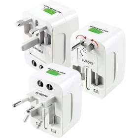 Resim Powermaster Universal Çoklu Priz Çevirici Seyahat Adaptörü Amerikan Ingiliz Dubai Suudi Arabistan 