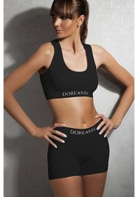 Resim Doreanse 14110 Bayan Sporcu Siyah Body Sütyen 