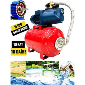 Resim Germany Style Ibeltech 50 Litre 2 HP Bakır Sargılı Jet Pompalı Elektrikli Hidrofor 