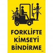Resim HALL BREATHE Forklift Güvenlik Uyarı Levhası 25x35 KOD:1301 