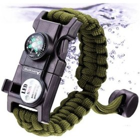 Resim Paracord Kamp Bileklik Hayatta Kalma Bilekliği Çok Renkli 
