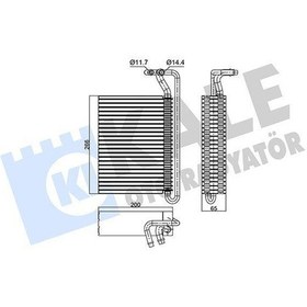 Resim Evaporator Bmw N42 N46 M43 M47 M52 M54 M57 S54 E46 N52 N46 N47 M57 E83-409344 