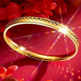 Resim Kadınlar İçin Şık Bakır Kaplama Balık Pul Bilezik - Günlük ve Parti Kullanımı İçin Lüks Aksesuar 