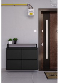 Resim Ceha Tablalı 4'lü Metal Ayakkabılık - Siyah K.AYK-2.4/S/P 9005 Siyah 