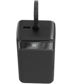 Resim Lenyes PX355D 22.5 W 30.000 mAh Dijital LED Ekranlı Type-C ve Lightning Kablolu Powerbank 
