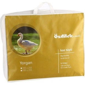 Resim Özdilek Çift Kişilik Kaz Tüyü Yorgan 195x215 291816 Beyaz 