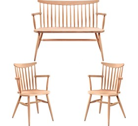 Resim Mobilya Baba Dilovası Takımı Cilasız Ham Ahşap 