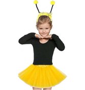 Resim Gösteriler İçin Sarı Arı Tütü Etek Ve Sarı Ponponlu Arı Taç Seti Tdrtr 