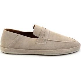 Resim Bambi Bej Leather Erkek Loafer Ayakkabı E01589240102 Bej 