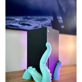 Resim Dlc 3d Design Xbox x Serisi Uyumlu Ahtapot Standı Ahtapot Tentacle Stand Xbox Series x Tentacle Dock Holder 