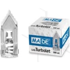 Resim Made Çelik Turbolet Dübel En 11 Mm Boy 28 Mm 1 Paket 100 Adet 