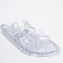 Resim Summer Kadın Jelly Şeffaf Cam Düz Terlik-mstb188-cm, Cam, 