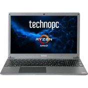 Resim Technopc TA15BR5 Amd Ryzen 5 3500U 4GB 128GB SSD Freedos 15.6" Taşınabilir Bilgisayar 