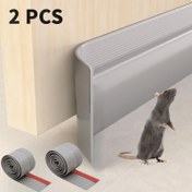 Resim 200.15cm Ses Azaltma, Rüzgar Geçirmez, Böcek ve Duman Engelleyici, Toz Geçirmez Plastik Kapı Durdurucu, Enerji Tasarrufu - Siyah, Beyaz, Gri, Kahverengi 