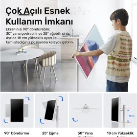 Resim NPO SW3293T 32'' Full HD 4/128GB Android Dokunmatik Şarjlı Taşınabilir Smart Led Ekran 